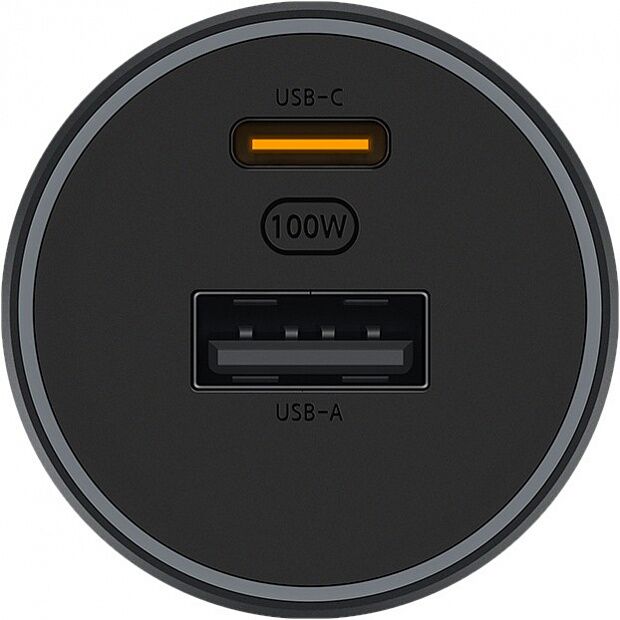Автомобильное зарядное устройство Xiaomi Mi Quick Charger 100W USB Type-A Type-C (Black) - 3
