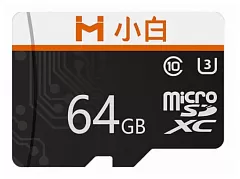Карта памяти Xiaobai Micro SD Memory Card 64GB (Black/Черный) - Фото