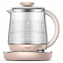 Электрический чайник Deerma Stainless Steel Health Pot YS201 (Pink/Розовый) - Фото