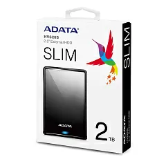 Внешний жесткий диск Portable HDD 2TB ADATA HV620S (Black), USB 3.2 Gen1, 115x78x11.5mm, 152g - Фото