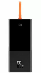 Портативный аккумулятор BASEUS Elf Digital Display 65W, 3A, 20000 мАч (черный) (PPJL000001) - Фото