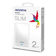 Внешний жесткий диск Portable HDD 2TB ADATA HV620S (White), USB 3.2 Gen1, 115x78x11.5mm, 152g - Фото