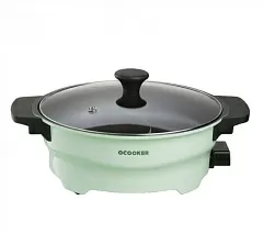 Сковорода электрическая QCOOKER Multi Functional Household Hot Pot (Light Green) - Фото