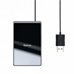 Беспроводное зарядное устройство BASEUS Card Ultra-thin, 2A, 15W, черный - Фото