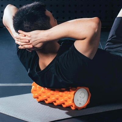 Валик массажный вибрирующий Xiaomi 7th Electric Massage Yoga Pillar (Orange) - 4