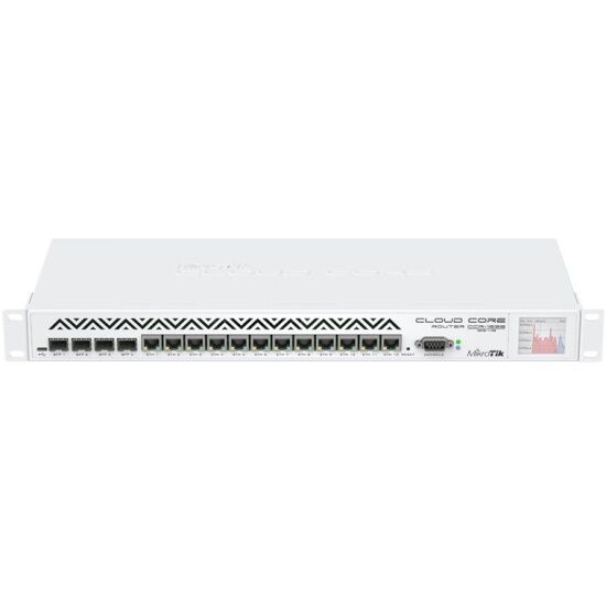 CCR1036-12G-4S-EM Маршрутизатор MikroTik 1036-12G-4S with Tilera Tile-Gx36 CPU (36-cores, 1.2Ghz per core), 8GB RAM, 4xSFP cage, 12xGbit LAN, RouterOS - 1