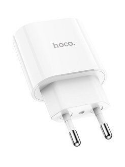 СЗУ HOCO C94A Metro 1xUSB-C, 3А, PD20W,  USB-C кабель Type-C, 1м (белый) - 2