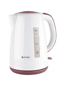 VT-7055 Чайник VITEK VT-7055, 2150Вт, белый и коричневый - 1