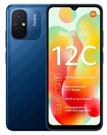 Смартфон Redmi 12C 3Gb/64Gb/2 nano SIM/NFC Blue RU - 1