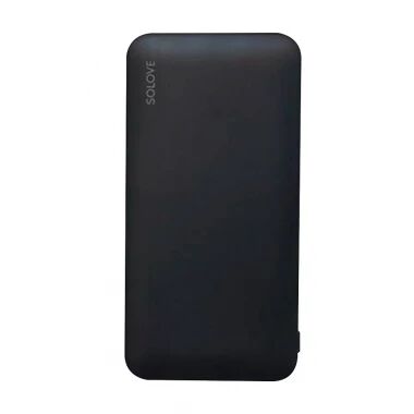 Внешний аккумулятор повербанк Solove 10000mAh W7 RU (Black) - 5