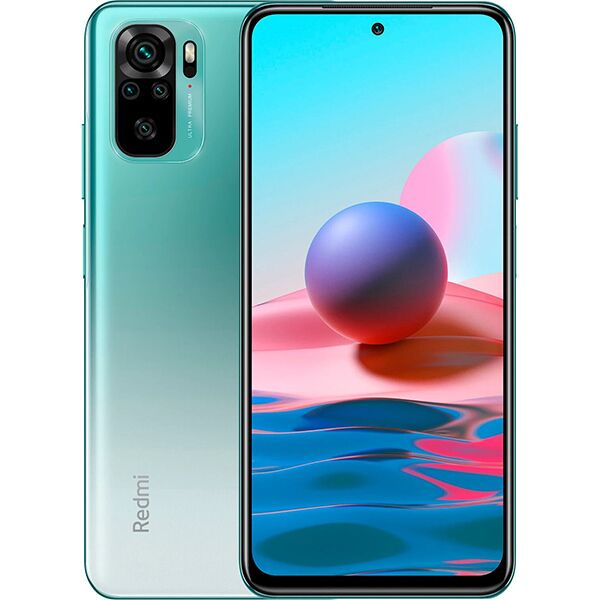 Смартфон Redmi Note 10 4/64GB EAC (Aqua Green) - 1