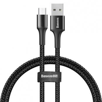 Кабель Baseus Halo Data Cable USB For Micro 2A 3m CAMGH-E01 (Black/Черный) 