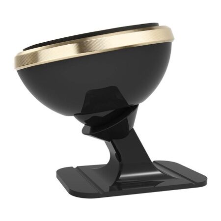 Автомобильный держатель BASEUS 360 Adjustable Magnetic, магнитный, золотой, на клею - 2