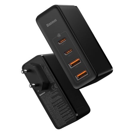 Зарядное устройство BASEUS GaN2 Pro Quick Charger 2USB2USB-C, 5A, 100W, черный - 3