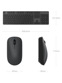 Комплект (компьютерная клавиатура и мышь) MIIW Mouse & Keyboard Set (Black/Черный)