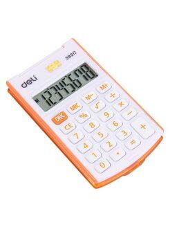 Калькулятор Deli E39217/OR оранжевый 8-разр. RU - 1