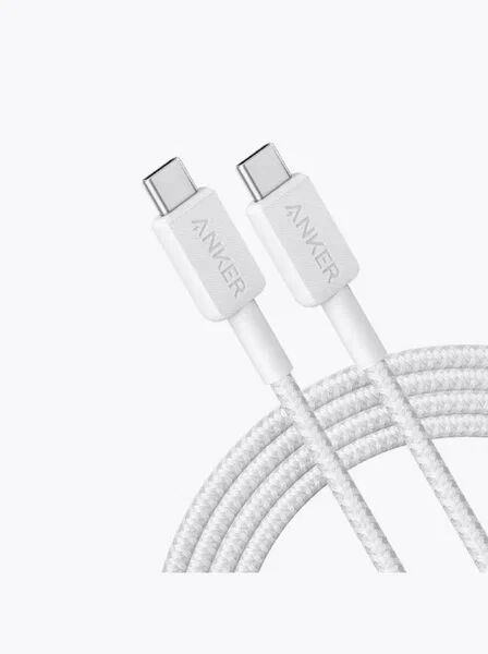 Кабель Anker 322 USB-C to USB-C (6ft Braided) белый (A81F6) - 2