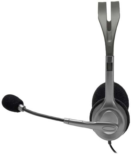 Гарнитура/ Headset Logitech H110 (20-20000Hz, mic, 2x3.5mm jack, 1.8m) - 2