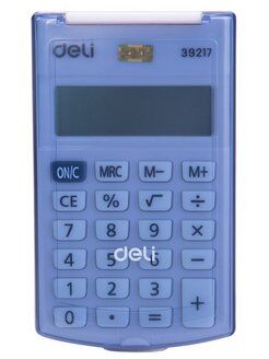 Калькулятор Deli E39217/BLUE синий 8-разр. RU - 3