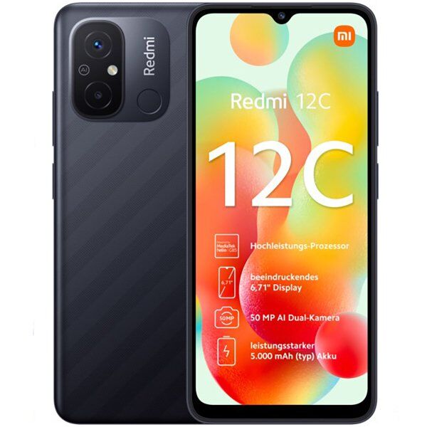 Смартфон Redmi 12С 3Gb/64Gb Grey EU NFC - 1