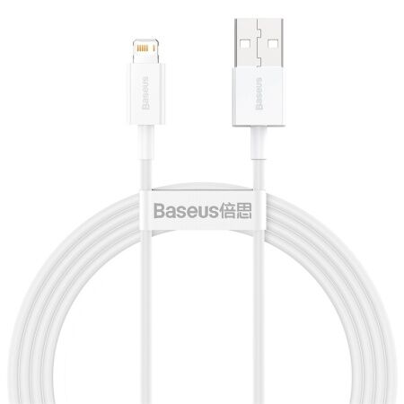 Кабель USB BASEUS Superior Series Fast Charging, USB - Lightning, 2.4А, 1.5 м, белый - 2