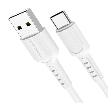 Дата-кабель USB 2.0A для Type-C More choice K26a TPE 1м белый - 1