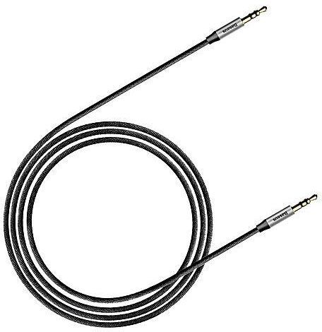 Аудио кабели Baseus Yiven Audio Cable 3.5 Male Audio M30 1.5M (Silver-Black/Серебристый-Черный) - 2