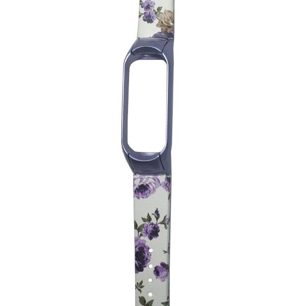 Ремешок кожаный для Xiaomi Mi Band 4 Leather Strap Flower Design (Purple/Фиолетовый) : характеристики и инструкции - 3