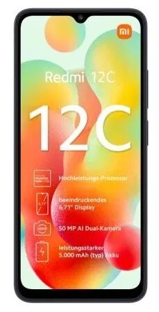 Смартфон  Redmi 12C 3G/64Gb/2 nano SIM/NFC Grey(RU) - 2
