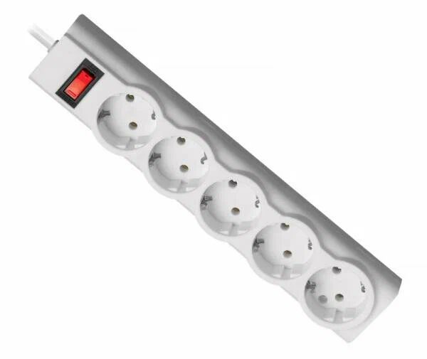 Сетевой фильтр Defender ILS 353 3 м, белый, 5 розеток/ Surge Protector Defender ILS 353 3m, white, 5 outlets - 2