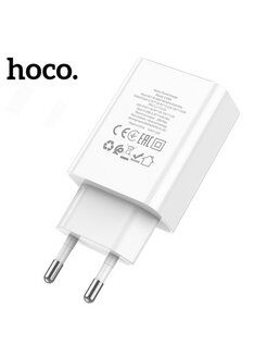 Сетевое зарядное устройство Hoco C100A PD20WQC3.0 белый - 2