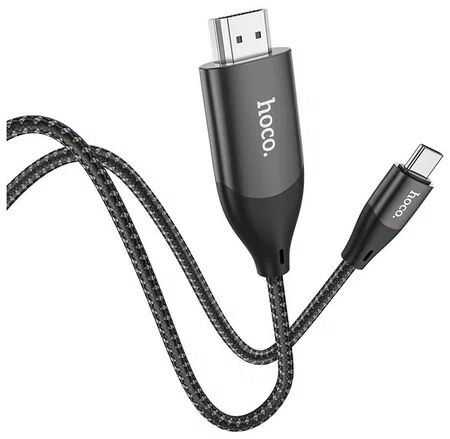 Кабель Hoco UA16 HDMI (m) - Type-C (m), 2 метра, серый - 3