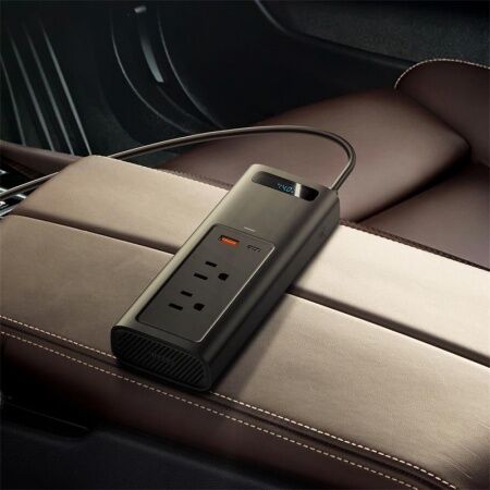 Автомобильный инвертор BASEUS In-car Inverter, 150W (черный) (CRNBQ-A01) - 7