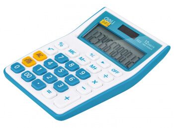 Калькулятор Deli синий 12-разр. RU - 3
