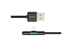 Кабель USB BASEUS Iridescent Lamp, USB - Lightning, 1.5А, 2 м, черный, игровой - 5