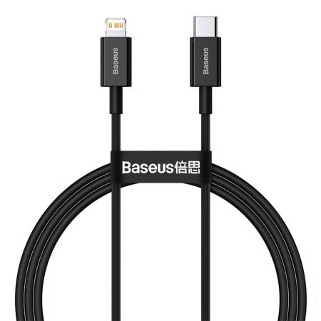 Кабель USB-C BASEUS Superior Series Fast Charging, Type-C - Lightning, 20W, 1 м, черный - 1