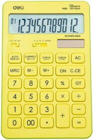 Калькулятор Deli Touch EM01551 желтый 12-разр. RU - 1