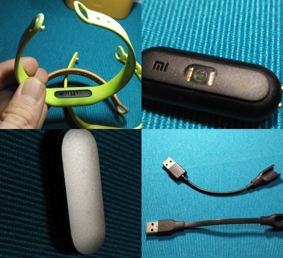 Как выглядит капсула, кабель, ремешок Xiaomi Mi Band 1s Pulse