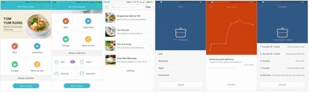 приложение для готовки еды Xiaomi Mijia IH 3L 