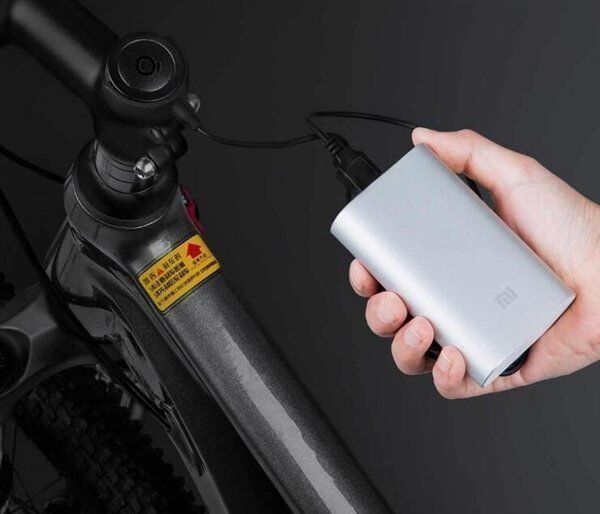 Возможность зарядить велосипед с помощью внешнего аккумулятора