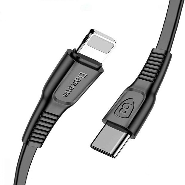 Кабель для iPhone Baseus Tough Series Type-C to Lightning Cable 2m (Black/Черный) - 2