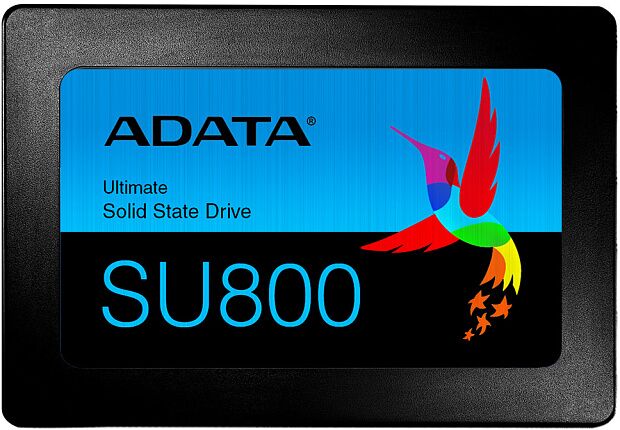 Твердотельный накопитель ADATA SSD Ultimate SU800, 1024GB, 2.5 7mm, SATA3, 3D TLC, R/W 560/520MB/s, IOPs 80 000/80 000, DRAM buffer 1024MB, TBW 800, - 2
