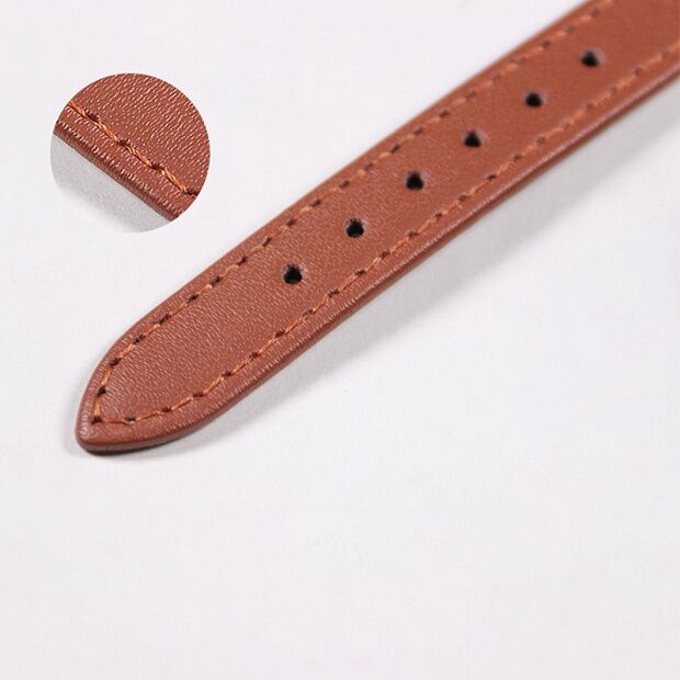 Ремешок кожаный для Xiaomi Mi Band 4 Leather Strap (Brown/Коричневый) - 2