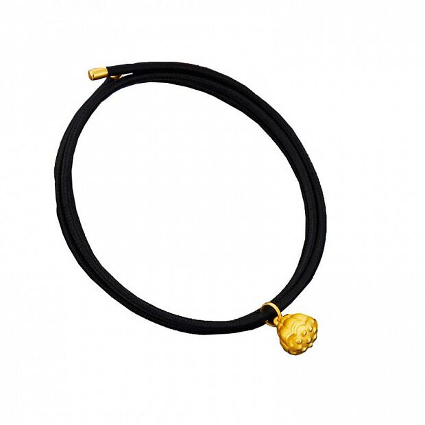 Браслет Xiaomi Good luck Lotus Pouch Gold Transfer Beads Fun Series (Black/Черный) 