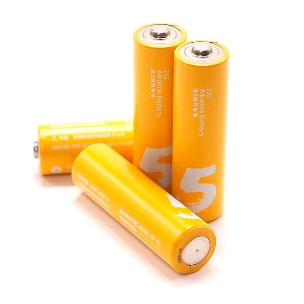 Батарейки алкалиновые ZMI Rainbow Zi5 типа AA (уп. 4 шт) (Yellow) - 3