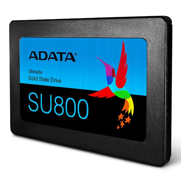 Твердотельный накопитель ADATA SSD Ultimate SU800, 1024GB, 2.5 7mm, SATA3, 3D TLC, R/W 560/520MB/s, IOPs 80 000/80 000, DRAM buffer 1024MB, TBW 800, - 3