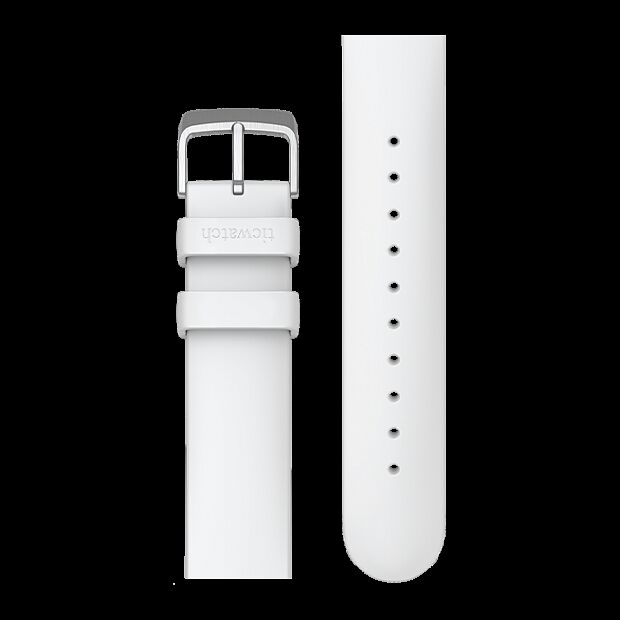 Силиконовый ремешок Mobvoi Ticwatch Silicone Strap (White/Белый) 
