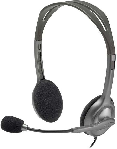 Гарнитура/ Headset Logitech H110 (20-20000Hz, mic, 2x3.5mm jack, 1.8m) - 1