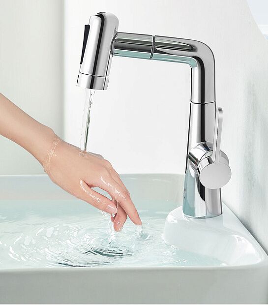 Смеситель для ванны Mijia pull-out basin faucet S1 (MJCLSMPLT01DB) - 5