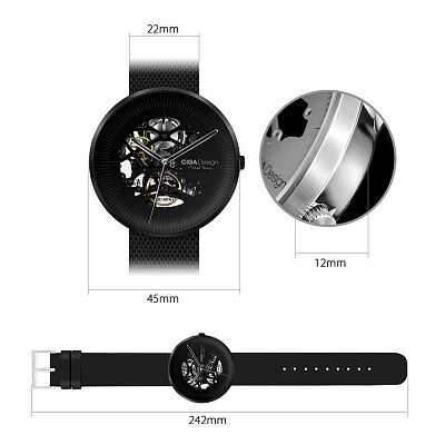 Часы CIGA Design Watch Jia MY Series (Black/Черный)